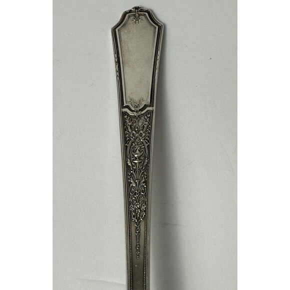 1847 Rogers Bros 1924 Ancestral Meat Serving Fork Antique Victorian Silverplate - Picture 3 of 7